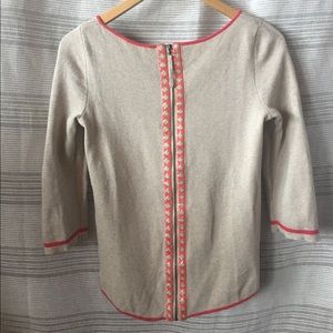 Promod sequin detail back zip sweater